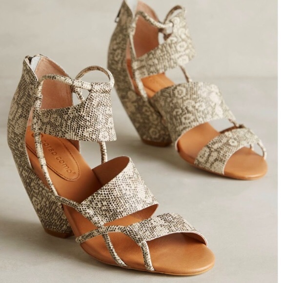 Corso Como Shoes - Corso Como heeled snake skin sandals
